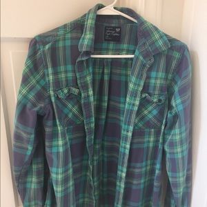 American Eagle flannel size large